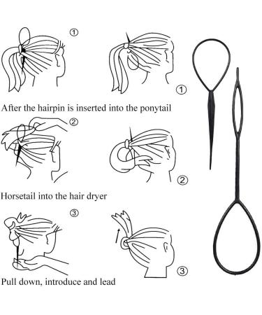Viking Hair Accessories Set: 24 Hair & Beard Beads, 6 Pull Hair Pins, 100 Rubber Bands - Black, with Storage Bag - Buy Online on GoSupps.com