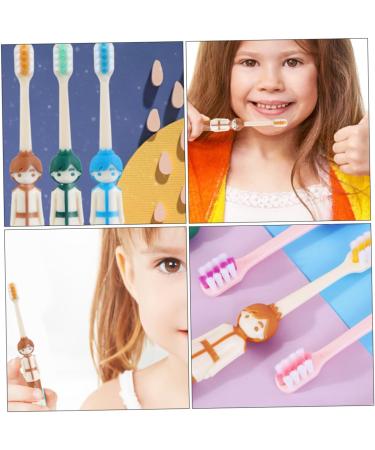 Housoutil 12 Pcs Children's Manual Toothbrush Set - Travel-Friendly Oral Care for Kids with Rubber Protection Accessories - Buy Online on GoSupps.com