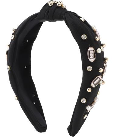 Valentine's Day Headband Durable Top Knot Hairband Wide Application for Wedding (Black) - Buy Online on GoSupps.com