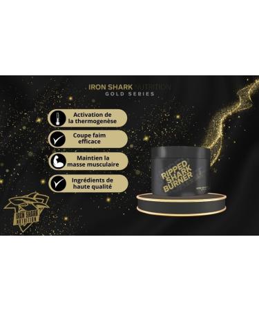 RIPPED SHARK BURNER Ironshark Nutrition Fat Burner Thermogenesis Activation GOLD SERIES (120 Capsules) - Buy Online on GoSupps.com