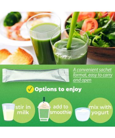 FINE JAPAN Green Aojiru Powder with Fruits and Nattokinase Powder Juice & Smoothie Mix Supports Digestion and Energy (154 gr/5.4 oz/30 Packets) Set of 3 - Buy Online on GoSupps.com
