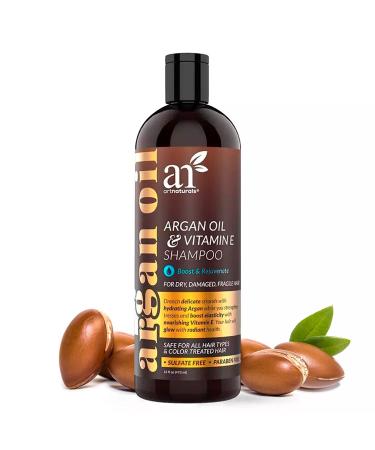 artnaturals Argan Hair Growth Shampoo - (16 Fl Oz / 473ml) - Treatment for Hair Loss, Thinning & Regrowth - Men & Women - Infused with Biotin, Argan Oil, Keratin, Caffeine - Buy Online on GoSupps.com
