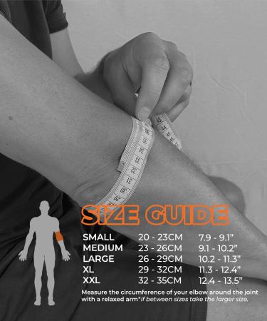Bearhug Bamboo Elbow Support XXL - Tennis Elbow Sleeve for Men and Women - Muscle Injury Relief Brace for Sports, Golf, Weightlifting - Buy Online on GoSupps.com