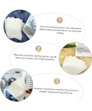 Sosoport 2 Boxes Absorbing Film Washing Supplies Dyeing Proof Cloth Clothes Stain Remover Laundry Detergent Color Saving Color Brightener Non-woven Fabric White Boxed Washing Machine - Buy Online on GoSupps.com