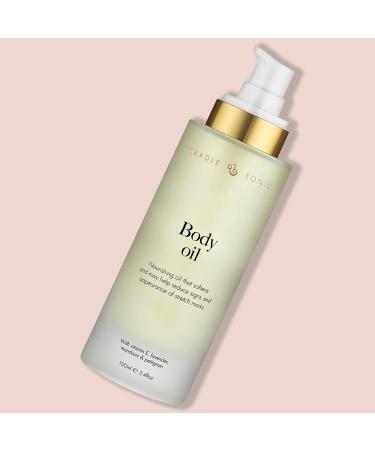 Cradle & Tonic Body Oil for Pregnancy Stretch Marks with Vitamin E Almond Oil & Jojoba Oil 100ml - Buy Online on GoSupps.com