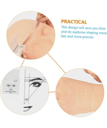 Beavorty 4pcs Eyebrow Line Marker Brow Map Line Eyebrow Mapper Tool Eyebrow Mapping Tool Portable Ink - Buy Online on GoSupps.com