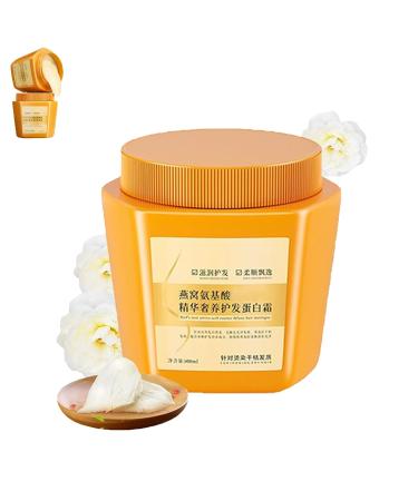Amino Acid Essence Luxury Nourishing Hair Protein Cream, Qingling Bird's Nest Amino Acid Essence Hair Care, Amino Acid Essence Hair Protein Cream, for Dry Damaged Hair (500ml)