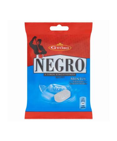 Hungarian Negro Hard Candy Menthol Flavor| Throat Sweeper Cough Lozenges 79 g|