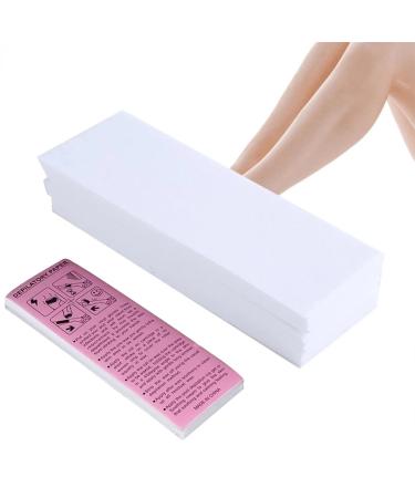 Nuclear wax stripes fleece strips for warm wax and sugar paste fleece wax striped face and body hair removal wax epilation wax stripes paper white