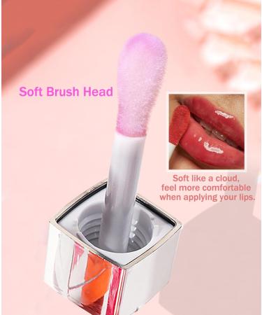 Plumping Lip Oil - Moisturizing Transparent Toot Lip Gloss & Balm for Dry Lips | Long Lasting Nourishing Pink Lip Care - Buy Online on GoSupps.com