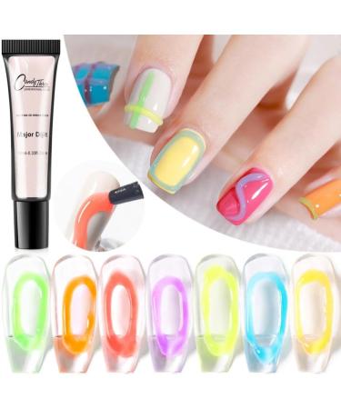 Major Dijit 10ML Gel Nail Polish Phototherapy Glue Semi Permanent Soak Off Gel UV LED Varnishes Gel Nail Art Design TSLM1 - (Color: Orange Style A) Orange / Style a - Buy Online on GoSupps.com