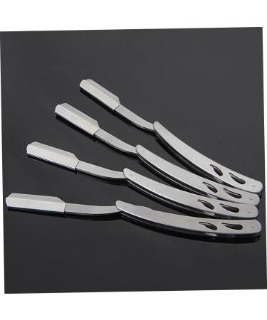 Zerodeko Vintage Razor Holder Set - 4 Premium Stainless Steel Holders for Men | Classic Old-Fashioned Design - Buy Online on GoSupps.com