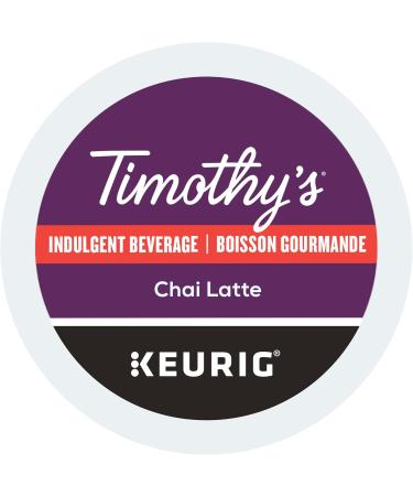 Timothy's Chai Latte K-Cup Coffee Pods 24 Count For Keurig Coffee Makers & French Vanilla K-Cup Coffee Pods 24 Count For Keurig Coffee Makers Chai Latte + Coffee Pods 24 Count 24 Count (Pack of 1) - Buy Online on GoSupps.com