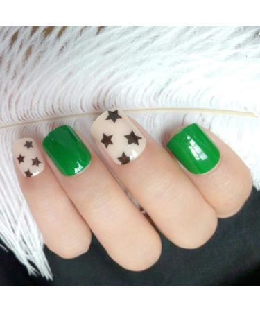 Shop Stylish Shiny Green Artificial Nails | Complete Cover Fake Nail Tips for Fashionable Ladies - Fast International Shipping - Buy Online on GoSupps.com