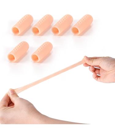 RosewineC 12pcs Gel Finger Cots - Silicone Finger Protectors for Hand Eczema & Arthritis Relief (2 Colors) - Buy Online on GoSupps.com