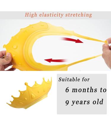 Adjustable Baby Shower Hood - 2 Pack | Soft Shampoo Protection Cap for Kids | Hair Washing Aid for Toddlers & Babies - Buy Online on GoSupps.com