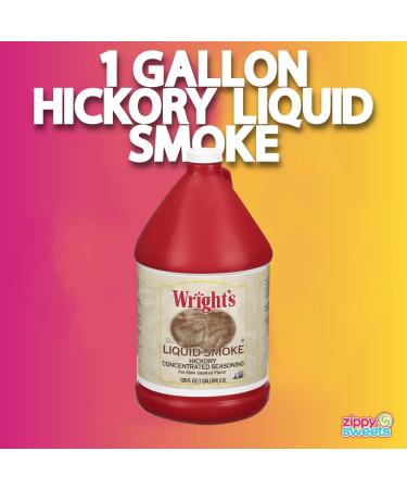 Zippy Sweets - Hickory Seasoning Liquid Smoke Concentrate Premium Liquid Smoke 1 Gallon (3.8 L) with Bonus 4 Piece Measuring Spoon Set - Add a Slow Smoke Flavour to Your Favourite Dish! - Buy Online on GoSupps.com