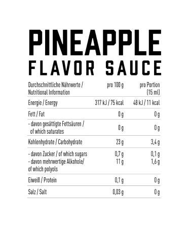 Buy Got 7 Sweet Premium Pineapple Dessert Sauce - Low Calorie Syrup for Healthy Diet - 250ml International Shipping Available - Buy Online on GoSupps.com