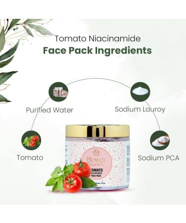 Tomato & Niacinmade Face Wash Scrub & Pack Combo | Pore Tightening Acne Prevention & Tan Removal | Unisex Facial Skin Care - Buy Online on GoSupps.com