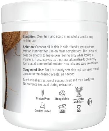 NOW Solutions Coconut Oil Naturally Revitalizing for Skin and Hair Conditioning Moisturizer 207mL - Buy Online on GoSupps.com