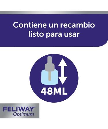 Feliway Optimum Replacement 48 ml - Calming Solution for Cats | International Shipping Available - Buy Online on GoSupps.com
