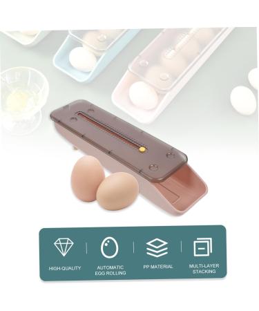 OSALADI 1pc Egg Carton Outdoor Storage Bins Clear Tray Plastic Egg Organizer Egg Case Stackable re-usable Pink 33.2X9X7CM - Buy Online on GoSupps.com