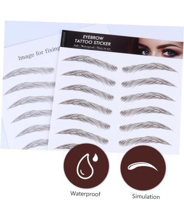 Beavorty 8 Pcs Eyebrow Stickers Waterproof Eyebrow Transfers 6d Hair-like Eyebrows Stickers 3d Makeup Tools - Buy Online on GoSupps.com