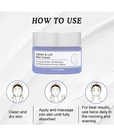 Tighten And Lift Neck Cream Pure Neck Firming Cream Tightening Lifting Sagging Skin Go Anti-Aging Neck Cream Anti-Wrinkles Neck Cream for an Even Skin Tone and Neck Lift (3PCS) - Buy Online on GoSupps.com