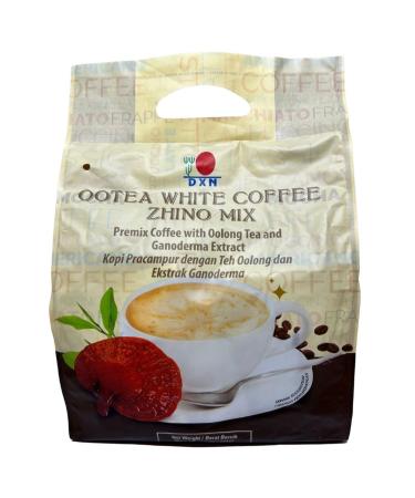 DXN Ootea White Coffee Zhino - White coffee + oolong tea + ganoderma mushroom Reishi lingzhi - 12 sachets x 28 grams