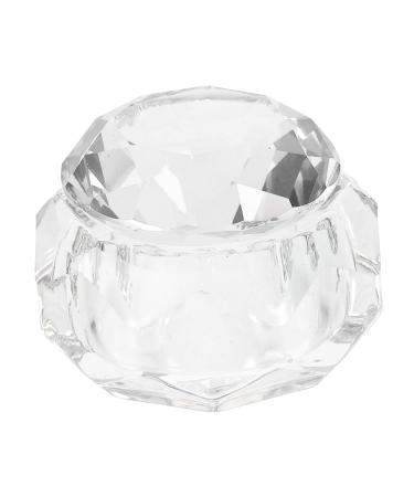nail art crystal cup crystal nail art cup dish glass nail art cup nail painting pen nail glitter holder manicure painting tools nail crystal bowl liquid crystal glass nail polish 6x6cm Transparent
