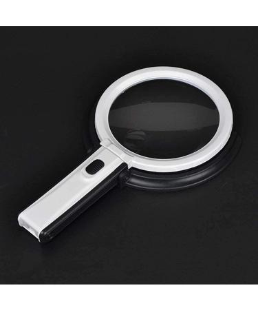 10X Magnifying Glass Hd Optical Lens Plug-in Battery Rechargeable Foldable Handheld Desktop Magnifier with Led Light for Reading Crafts Repair Magnifier Lofty Ambition - Buy Online on GoSupps.com
