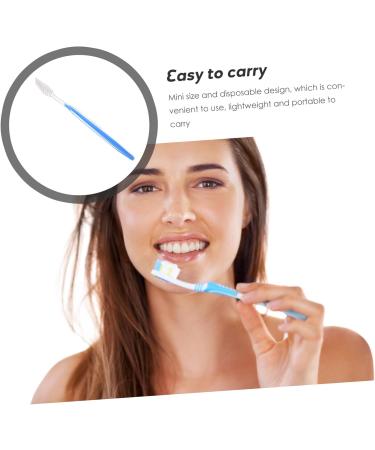 Topperfun Travel Toothbrush Set - 50 Comfortable Two-Colored Manual Toothbrushes for Hotels & Travel - Buy Online on GoSupps.com