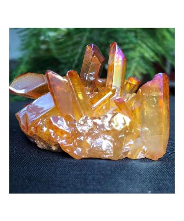 for Natural Quartz Cluster Crystal StoneElectroplated Colorful Crysral Cluster Specimen Home Gifts 1pcsGift ERTEYIN 100-150g