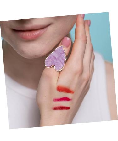 PLAFOPE Palette De Manucure Anneaux Nail Art 6 Pi ces Taille Standard En R sine Pierre D'agate Pour Professionnel Et Amateur Salon De Beaut Usage Mixte Mixing Palette - Buy Online on GoSupps.com