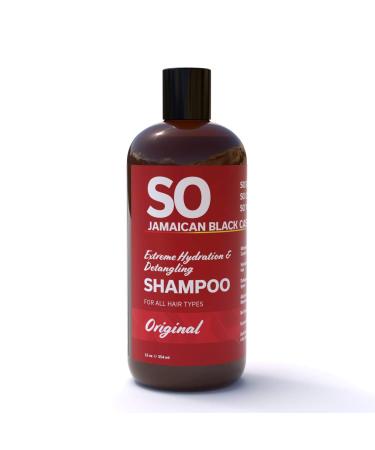 SO Jamaican Black Castor Oil Extreme Hydration & Detangling Shampoo | Prevent Hair Damage | Get Silky, Soft, Shine | Effective For Men & Women All Hair Types 12 Oz /354 mL