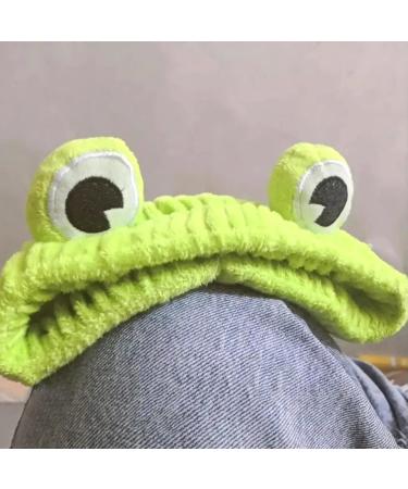 3-Piece Frog Headband Set - Fluffy Elastic Coral Fleece Hair Wraps for Face Washing Spa Yoga & Makeup - Ideal for Running - Buy Online on GoSupps.com
