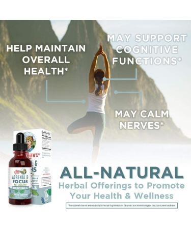 MaryRuth Organics Adrenal & Focus Herbal Tincture for Adults - 1 fl oz - Buy Online on GoSupps.com
