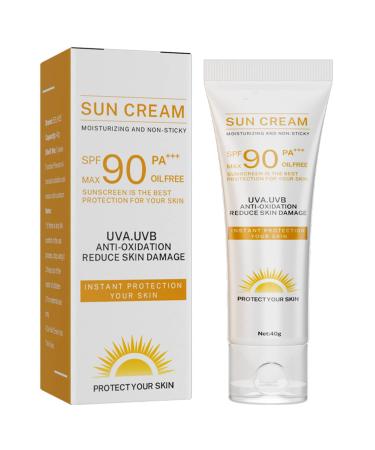 SUN Protect & Moisture Sun Lotion Cream with SPF90 (40g) Moisturising Suncream with SPF90 Advanced Sunscreen Protection Reduces Risk of Sun Allergies for Outdoor