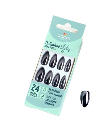 FEIlei 24x Press on Nails Glossy False Nails Full Cover Fake Nail for Women and Girls