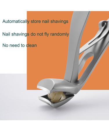 Angled Head Toenail Clippers for Seniors Thick Nails Large Finger Nail Clippers with Metal Nail File Toenails Nail Cutter Trimmer for Men Women Seniors (Silver/2P-1) - Buy Online on GoSupps.com