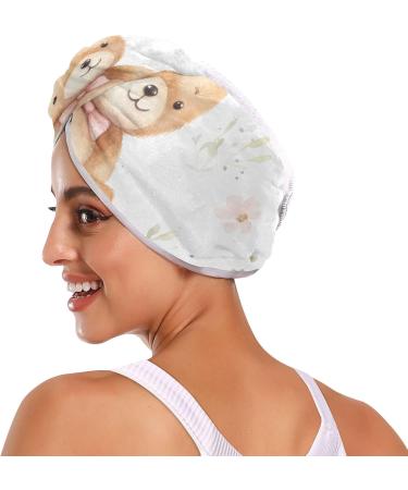 Buy Bear Plants Hair Towel 2 Pack - Super Absorbent Quick Dry Hair Turbans for Women & Girls - Ideal Hair Drying Solution - Buy Online on GoSupps.com