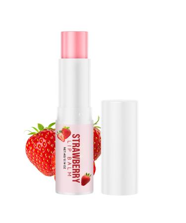 WJnflQN Moisturizing Lip Balm | Nourishing Strawberry | Moisturizing and Softening Lip Butter | For Women Men and Girls - Ideal for Winter Travel Parties Everyday Wear Work and Birthdays