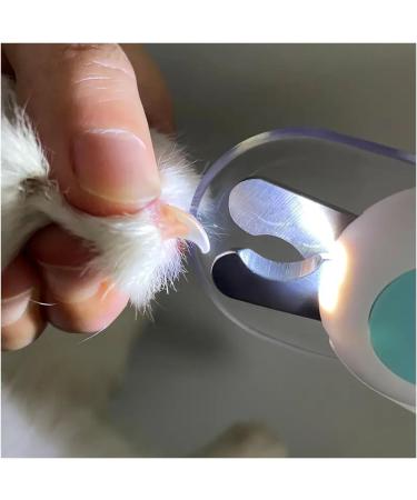 Ikaif LED Light Pet Nail Clippers - Safe & Precise Trimming for Dogs Cats Rabbits & Guinea Pigs - Pink - Buy Online on GoSupps.com