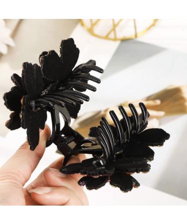 Rhinestone Double Flower Hair Clips for Women - Handmade Crystal Hairgrip for Fashionable Hair Accessories - Buy Online on GoSupps.com