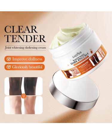 5.2oz Dark Knuckle Whitening Cream - Dark Spot Corrector for Knees Elbows & Neck - Moisturizing Skin Bleaching with Niacinamide & Vitamin C - Buy Online on GoSupps.com