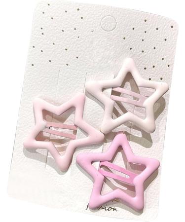Star Hair Clips Hollow Star Barrettes Mixed Color Cute Hairclips for Women Girls Lightweight Secure Hold Aesthetic Whimsy Hairstyling Accessories (Pink) - Buy Online on GoSupps.com