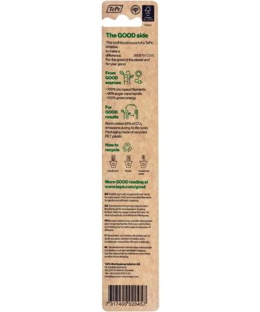 Tepe Good Regular Soft Toothbrush - Eco-Friendly Easy to Use Fresh Breath Green - 1 Pack - Buy Online on GoSupps.com