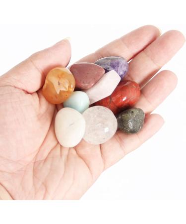 500g Large Mixed Crystal Chips & Stones | Gemstone Drums Healing Stones Gift Boxed | Perfect for Crystal Charging - Buy Online on GoSupps.com