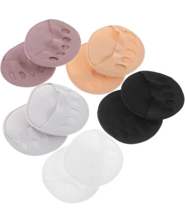 FRCOLOR 10 Pairs Invisible Five Toe Socks Invisible Socks Girls Socks Shoes Forefoot Socks with High Heel Women's Half Socks Bottom Cotton Toe Protection High Heel - Buy Online on GoSupps.com