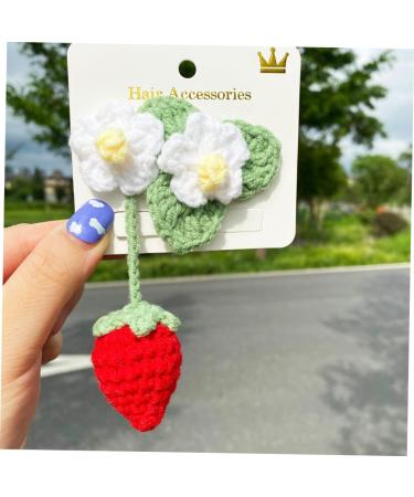 DRESSOOS Strawberry Car Mirror Pendant rear view mirror accessories kawaii hair accessories strawberry accessories braided hair clips lovely hair clips child decorate girl cotton - Buy Online on GoSupps.com